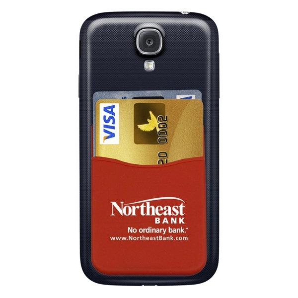 Soft silicone wallet for attachment to the back of a cell... from ASI 62660 Innovation Line