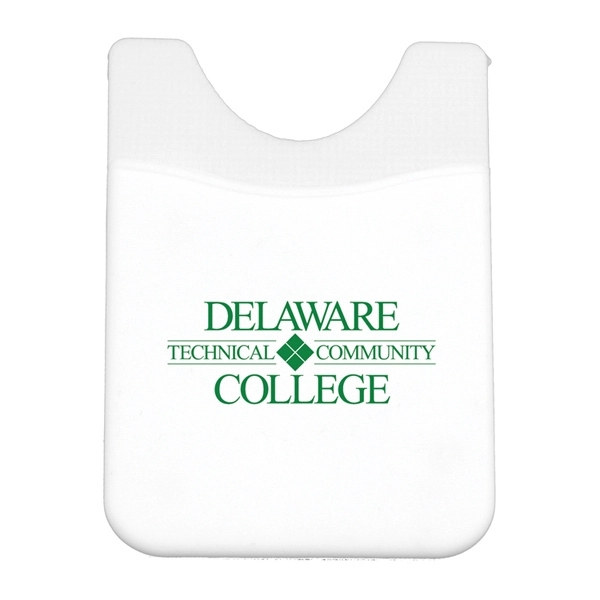 Soft silicone wallet for attachment to the back of a cell... from ASI 62660 Innovation Line