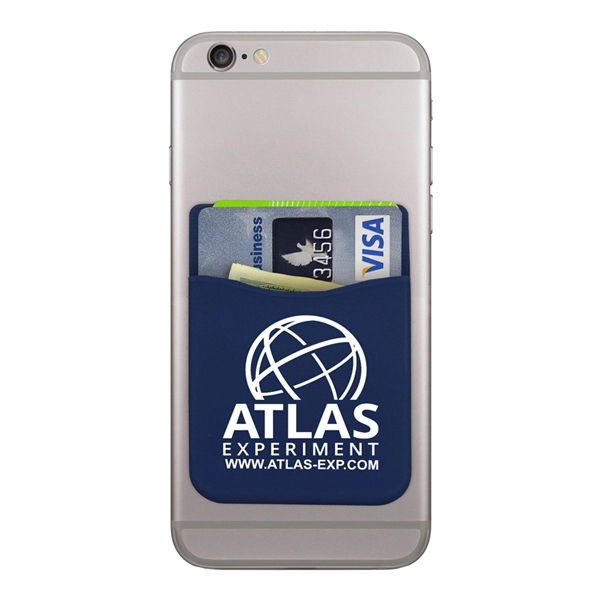Soft silicone wallet for attachment to the back of a cell... from ASI 62660 Innovation Line