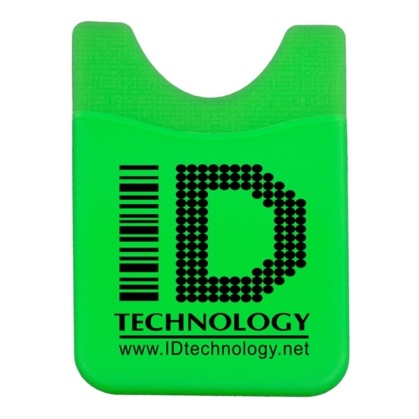 Soft silicone wallet for attachment to the back of a cell... from ASI 62660 Innovation Line