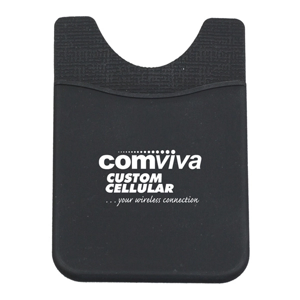 Soft silicone wallet for attachment to the back of a cell... from ASI 62660 Innovation Line