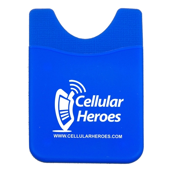 Soft silicone wallet for attachment to the back of a cell... from ASI 62660 Innovation Line