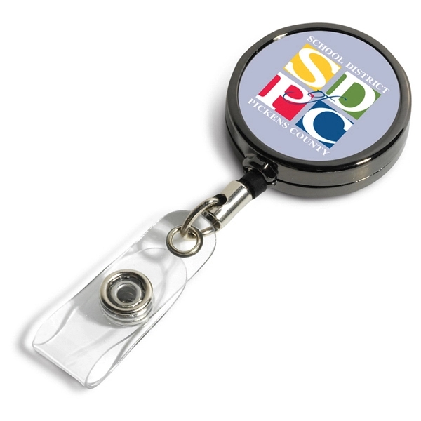 30" gunmetal retractable style badge reel.... from ASI 62660 Innovation Line