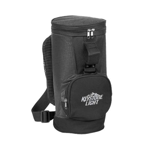 Golf bag shaped cooler with zippered main compartment.... from ASI 31517 Admart Products / Admart Line