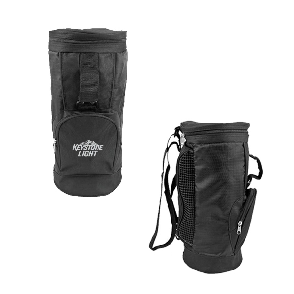 Golf bag shaped cooler with zippered main compartment.... from ASI 31517 Admart Products / Admart Line