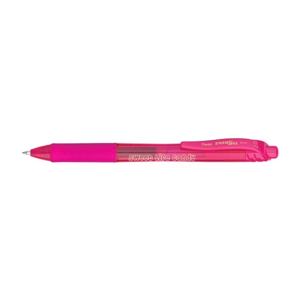 EnerGelX Retractable Liquid Gel Ink Pen w/translucent plastic barrel in 8... from ASI 77240 Pentel Of America LTD / Pentel®