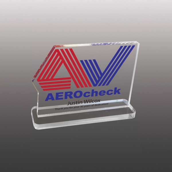 UV full digital color acrylic award with a 3/8" acrylic base.... from ASI 72521 Morris Magnets