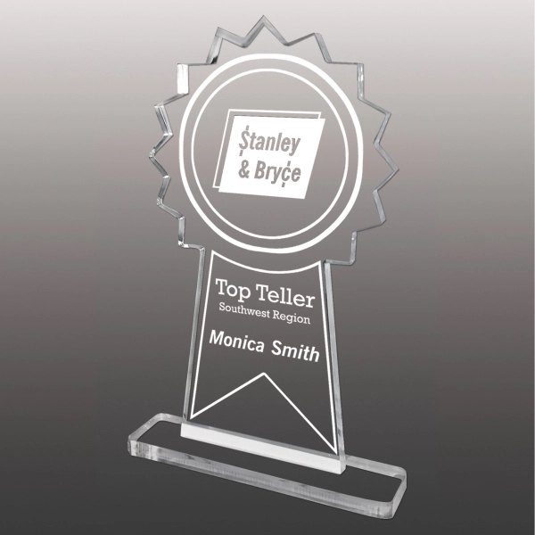 Customizable acrylic award featuring laser etching and a 3/8" acrylic base.... from ASI 72521 Morris Magnets