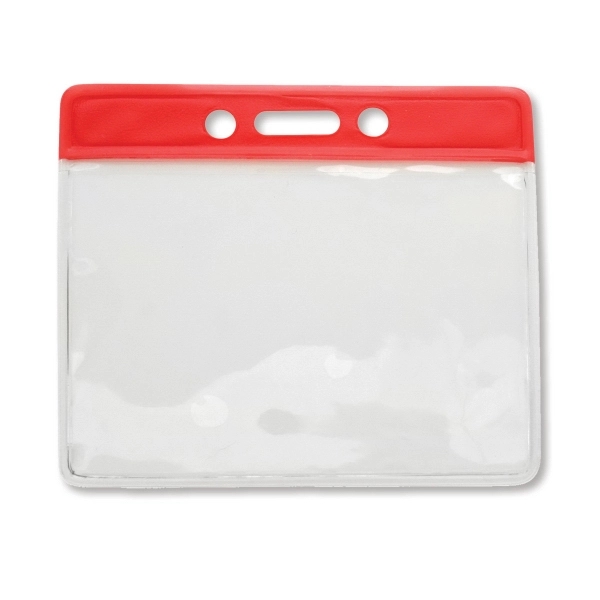 Color-coded vinyl badge holders help you to quickly identify employees or... from ASI 79898 Promovision / PROMOVISION