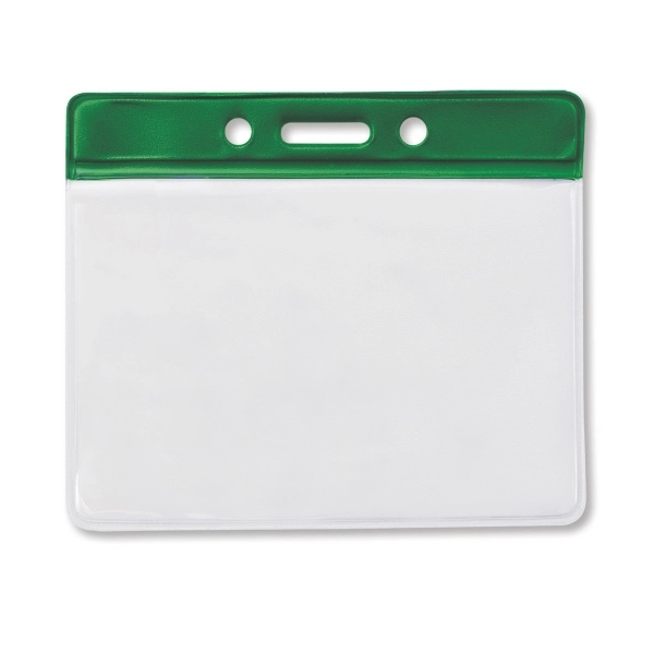 Color-coded vinyl badge holders help you to quickly identify employees or... from ASI 79898 Promovision / PROMOVISION