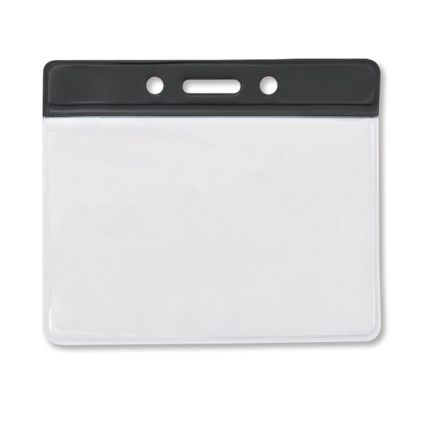 Color-coded vinyl badge holders help you to quickly identify employees or... from ASI 79898 Promovision / PROMOVISION