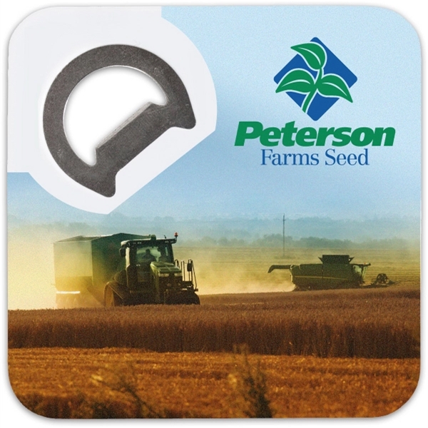 3 1/4" x 3 1/4" coaster that's magnetic and features a... from ASI 61966 HPG / Beacon Promotions