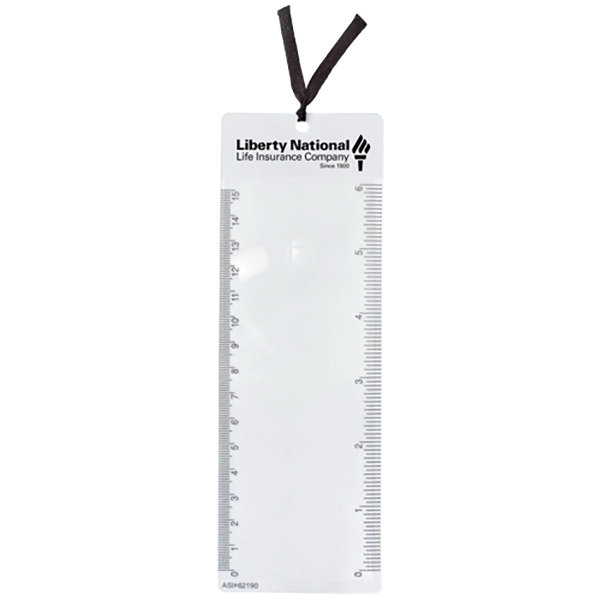 Customizable bookmark magnifier with 6" ruler.... from ASI 62190 Illini
