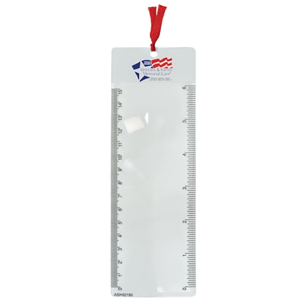 Customizable bookmark magnifier with 6" ruler.... from ASI 62190 Illini