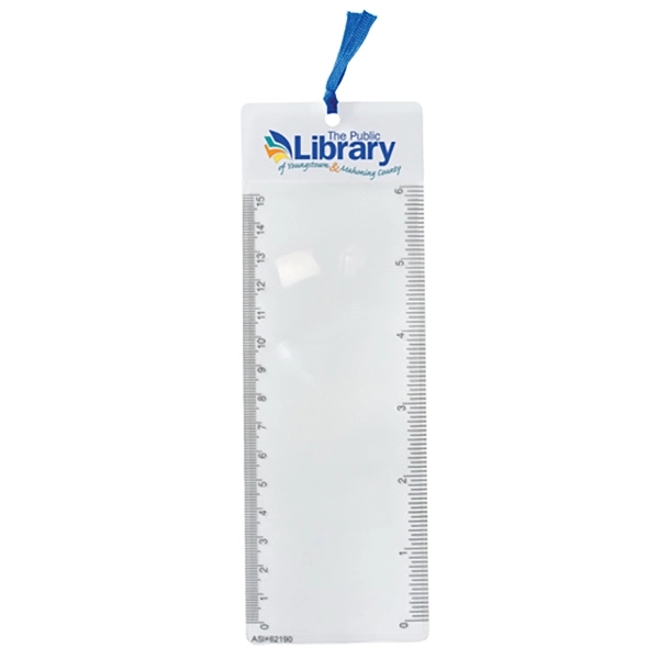 Customizable bookmark magnifier with 6" ruler.... from ASI 62190 Illini