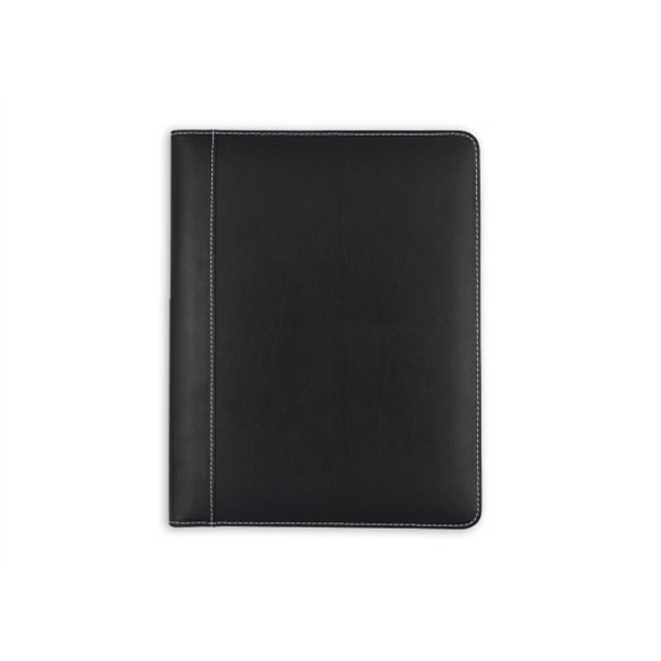 Padded leather folder measuring 12.37"H x 9.62"W x .5"D with a... from ASI 54040 Fey Promo