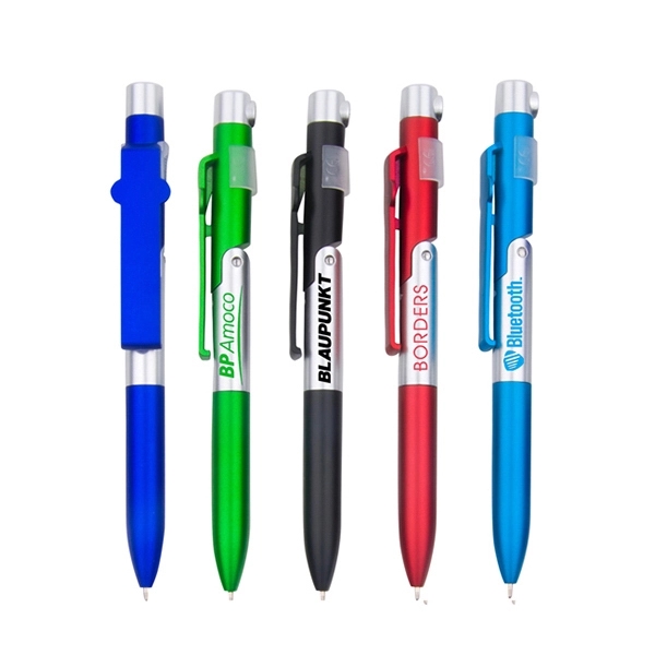 3 In 1 Light Pen (Ball Pen, Phone Stand, LED Light)... from ASI 74741 NVS Promo Designs, Inc. / NVS Promo