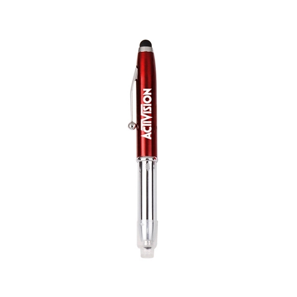 Aluminum pen with a 3-in-1 design lets you write, light and... from ASI 74741 NVS Promo Designs, Inc. / NVS Promo