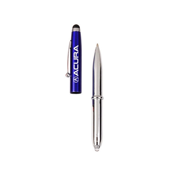 Aluminum pen with a 3-in-1 design lets you write, light and... from ASI 74741 NVS Promo Designs, Inc. / NVS Promo