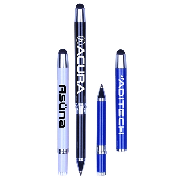 Sleek stylus extends to a full size pen... from ASI 74741 NVS Promo Designs, Inc. / NVS Promo