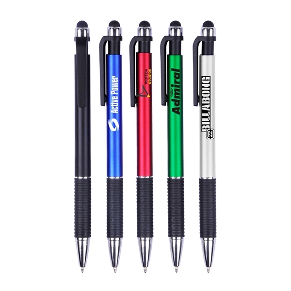 Top-down click action pen with plastic color barrel... from ASI 74741 NVS Promo Designs, Inc. / NVS Promo