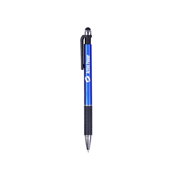 Top-down click action pen with plastic color barrel... from ASI 74741 NVS Promo Designs, Inc. / NVS Promo