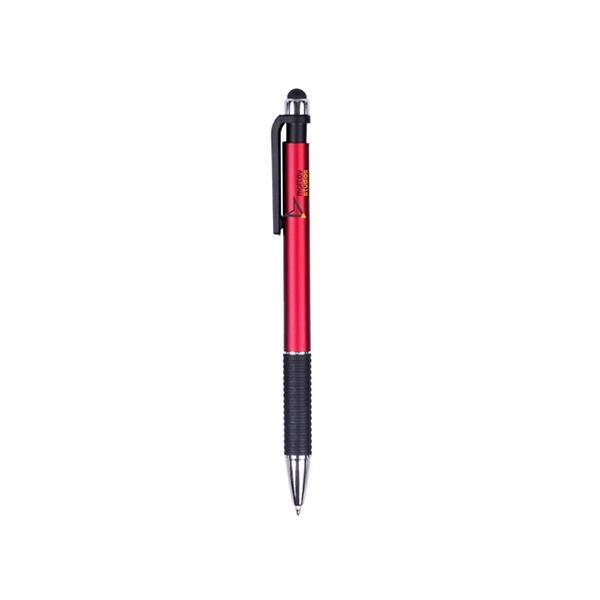 Top-down click action pen with plastic color barrel... from ASI 74741 NVS Promo Designs, Inc. / NVS Promo