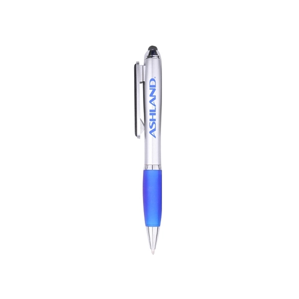 Clean your screen with this classic color-grip ballpoint.... from ASI 74741 NVS Promo Designs, Inc. / NVS Promo