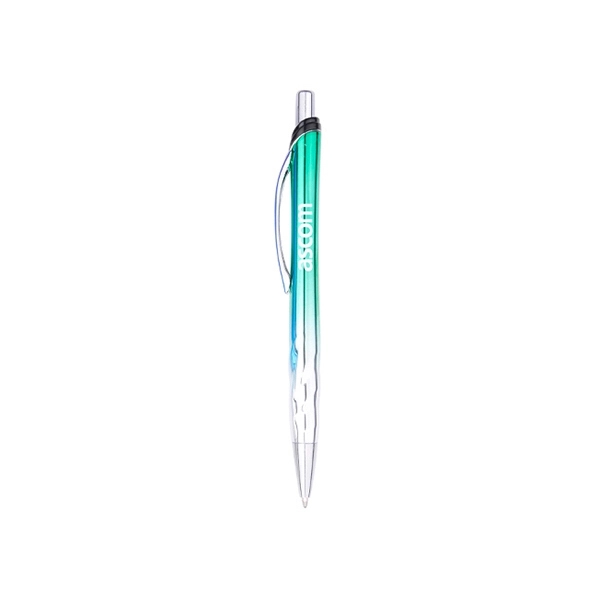 Two-toned retractable pen with contoured grip... from ASI 74741 NVS Promo Designs, Inc. / NVS Promo