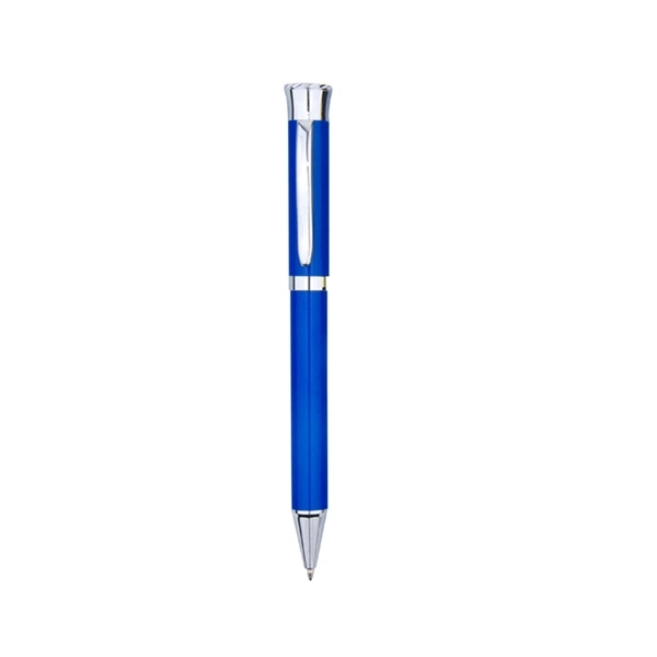 Heavy duty steel pen with striking chrome accents... from ASI 74741 NVS Promo Designs, Inc. / NVS Promo