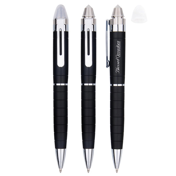 Be prepared with a built in window glass breaker... from ASI 74741 NVS Promo Designs, Inc. / NVS Promo