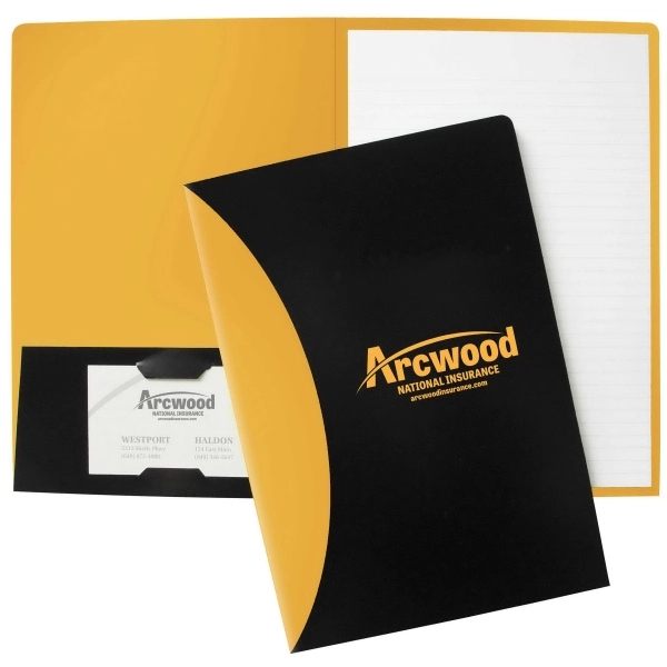 9 1/2" x 11 3/4" Foil Stamped Mini Splash Padfolio with... from ASI 95280 Warwick Publishing Co / Warwick