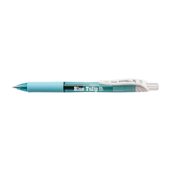 EnerGel X Roller Gel Ink Pen w/pastel color barrels and matching... from ASI 77240 Pentel Of America LTD / Pentel®