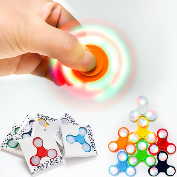 LED Fidget Spinner/Hand Spinner (Free shipping); 2 3/4" x 2 3/4".... from ASI 62146 ZZ OLD/Drop - Idea Master Inc