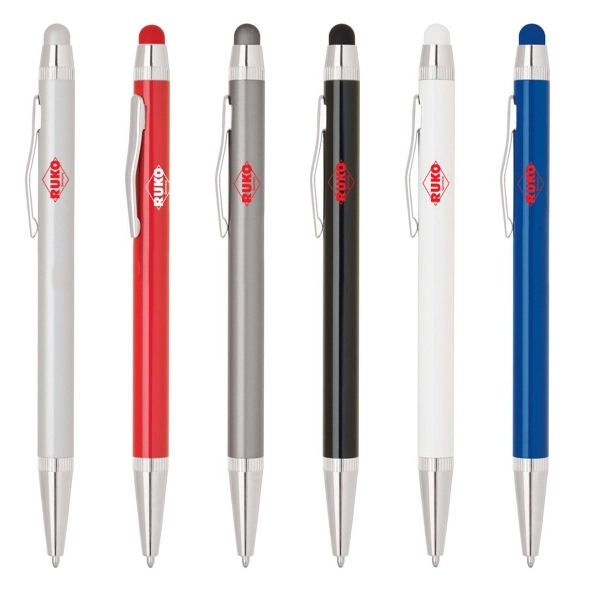 Twist action aluminum ballpoint pen available in a variety of colors... from ASI 40544 Binaco / Binaline
