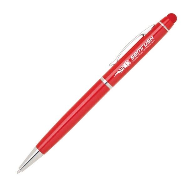 Twist action aluminum ballpoint pen available in a variety of colors... from ASI 40544 Binaco / Binaline