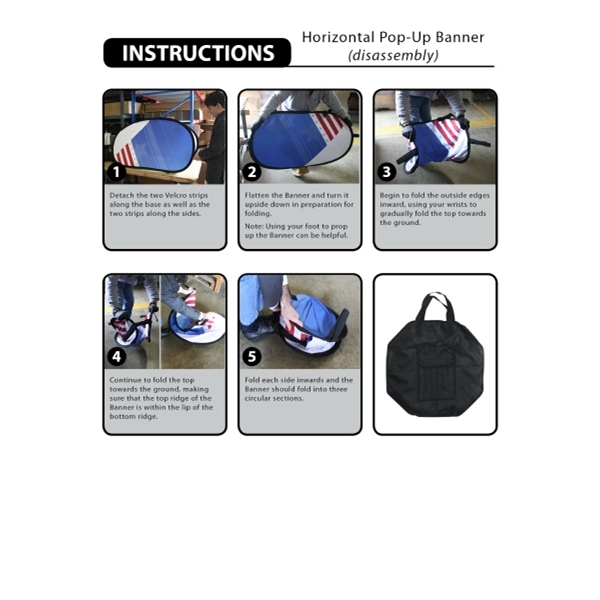 43" X 102" Horizontal Pop-up Banner... from ASI 80228 Quinn
