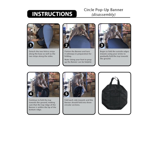 59" Circle Pop-Up Banner... from ASI 80228 Quinn