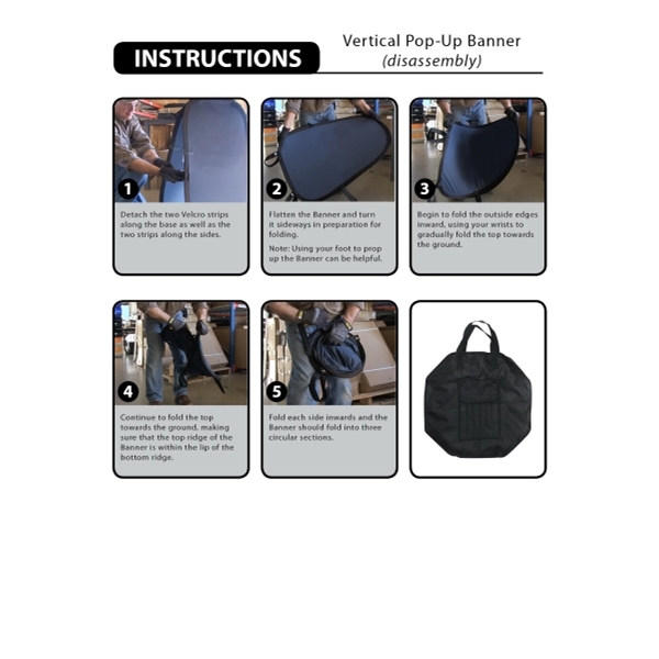 39.37" x 66.9" Vertical Pop-Up Banner... from ASI 80228 Quinn