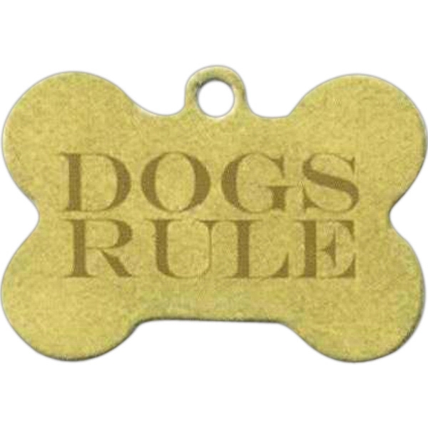 Dog bone shape brass pet tag / ID tag.... from ASI 69240 MasterCast LTD / Amcraft