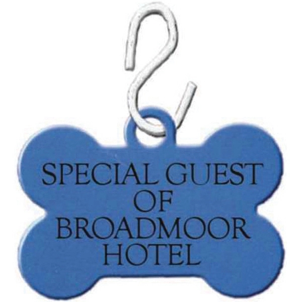 Dog Bone Shaped anodized aluminum pet tag / ID tag.... from ASI 69240 MasterCast LTD / Amcraft