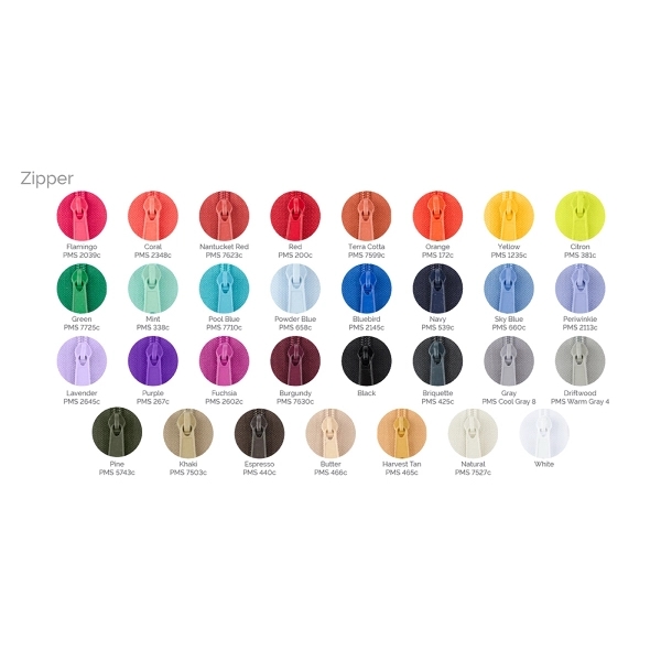 Backpack with heavyweight canvas exterior and smooth pull nylon zipper available... from ASI 74710 Numo / City Cut & Sew