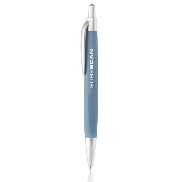 Click-action plastic ballpoint pen with a matte smooth barrel.... from ASI 39552 BEL Promo