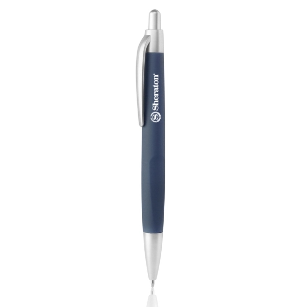 Click-action plastic ballpoint pen with a matte smooth barrel.... from ASI 39552 BEL Promo