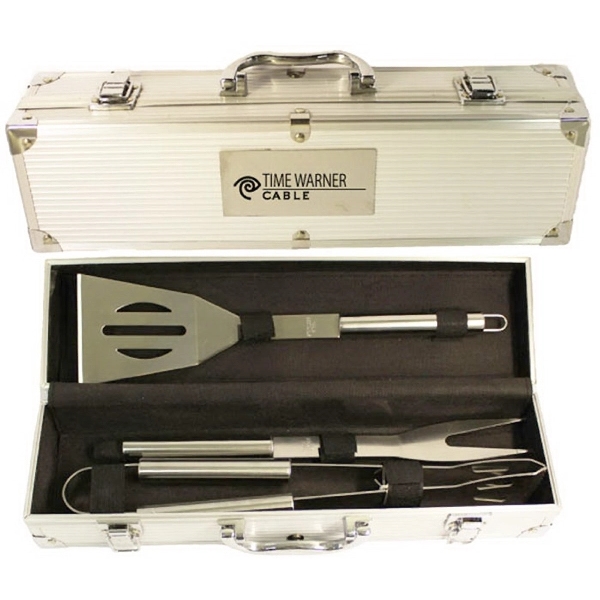 3- piece stainless steel BBQ tool set in an aluminum case.... from ASI 36988 Artek USA Inc / Artek™