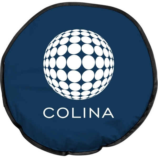 Deep blue collapsible fabric sunshade with easy fold pivot system.... from ASI 37586 Auto-Sun-shade/Intertek