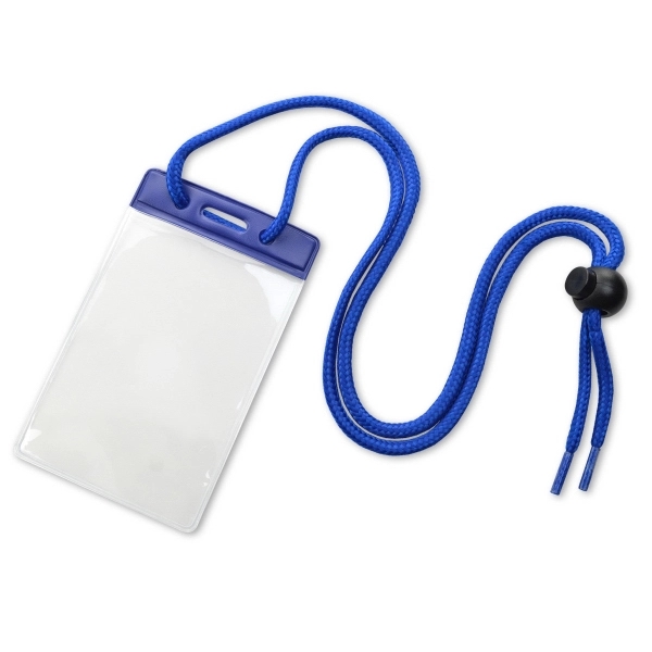 Color-coded badge/nametag holders quickly identify employees or visitors by bar color... from ASI 79898 Promovision / PROMOVISION