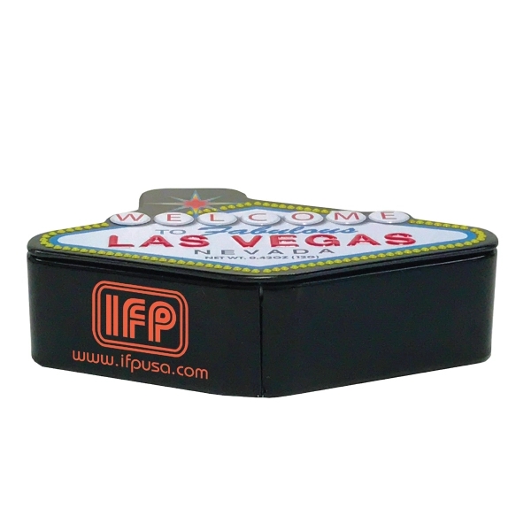 Las Vegas tin filled with appx. 0.42 oz. of mints.... from ASI 44900 NC Custom (CI/Lanco)