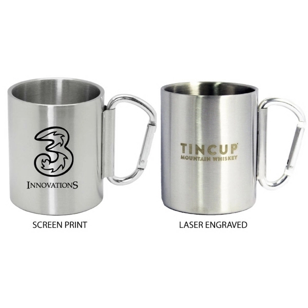 Double wall stainless steel camping mug. 10 oz.... from ASI 36988 Artek USA Inc