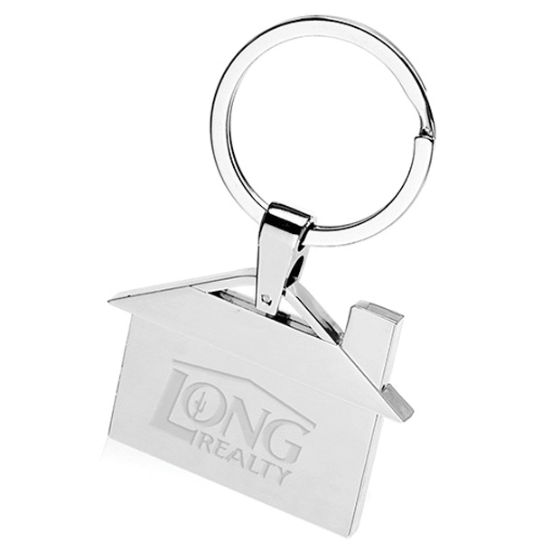 House Shaped Metal Keychain.... from ASI 39552 BEL Promo